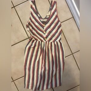 Caution to the Wind Striped Dress